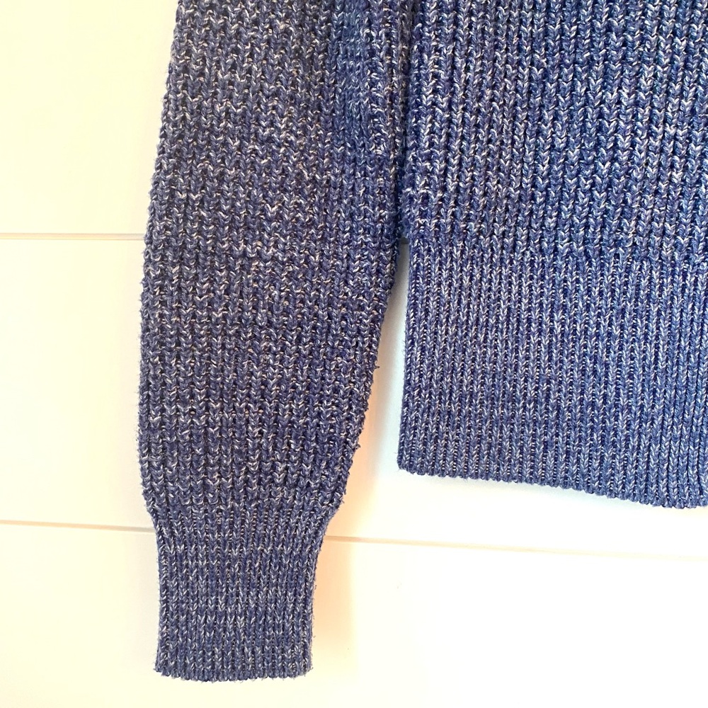 Gap Chunky Knit Multi-Blue Button-Front Cardigan.… - image 4